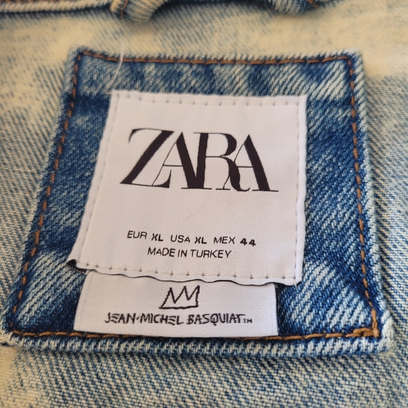 Rare Zara Jean-Michel Basquiat limited edition Jean jacket - Picture 4 of 6
